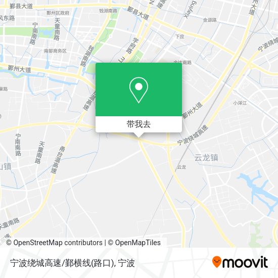 宁波绕城高速/鄞横线(路口)地图