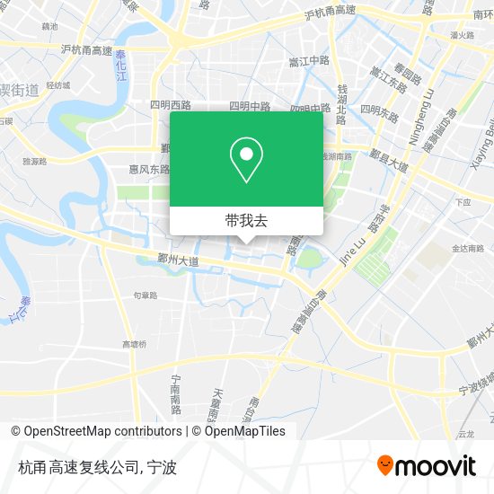 杭甬高速复线公司地图