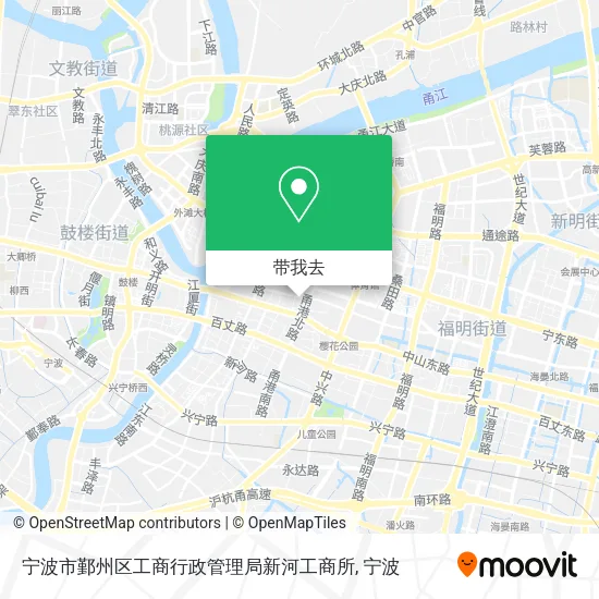 宁波市鄞州区工商行政管理局新河工商所地图