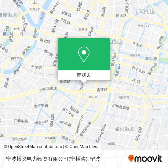 宁波博义电力物资有限公司(宁横路)地图