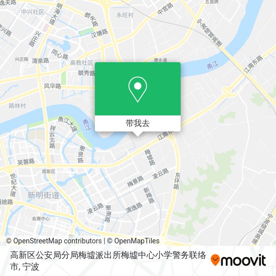 高新区公安局分局梅墟派出所梅墟中心小学警务联络市地图