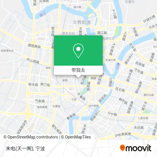 来电(天一阁)地图