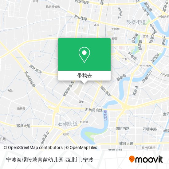 宁波海曙段塘育苗幼儿园-西北门地图