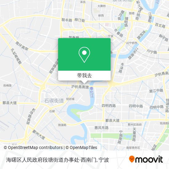 海曙区人民政府段塘街道办事处-西南门地图