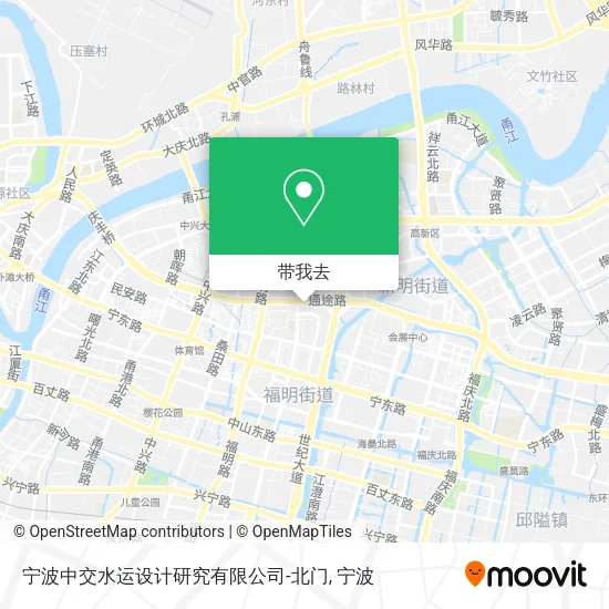 宁波中交水运设计研究有限公司-北门地图
