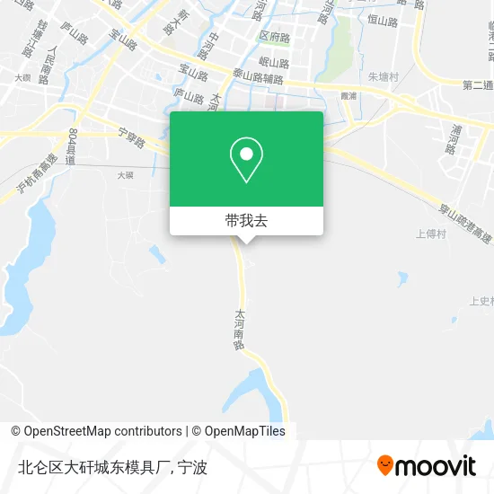 北仑区大矸城东模具厂地图