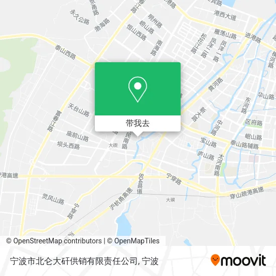 宁波市北仑大矸供销有限责任公司地图