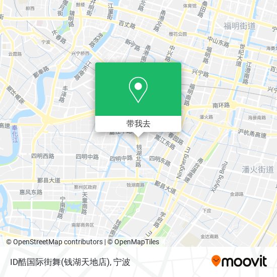 ID酷国际街舞(钱湖天地店)地图