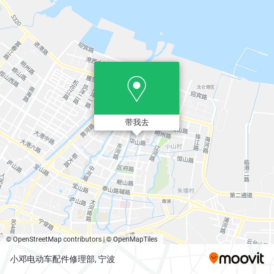 小邓电动车配件修理部地图