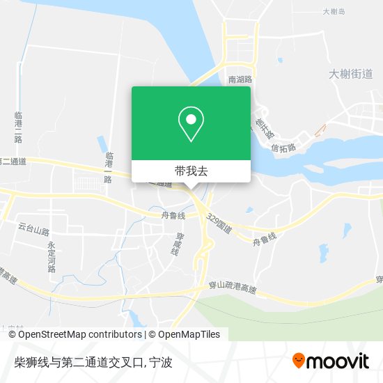 柴狮线与第二通道交叉口地图