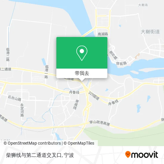 柴狮线与第二通道交叉口地图