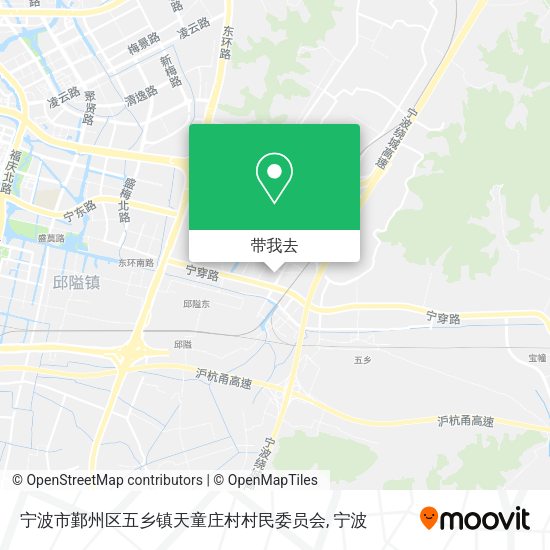宁波市鄞州区五乡镇天童庄村村民委员会地图
