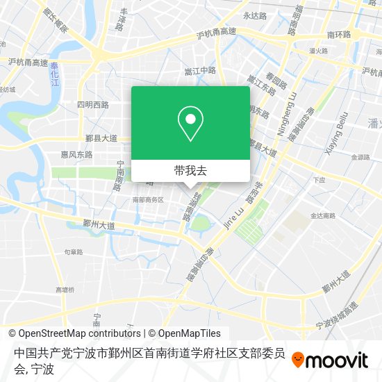 中国共产党宁波市鄞州区首南街道学府社区支部委员会地图