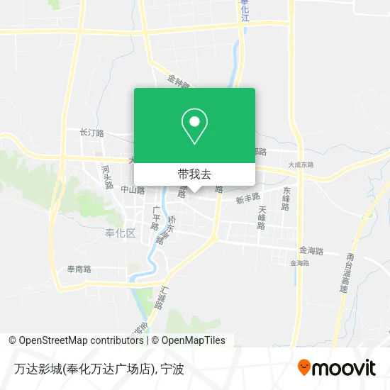 万达影城(奉化万达广场店)地图