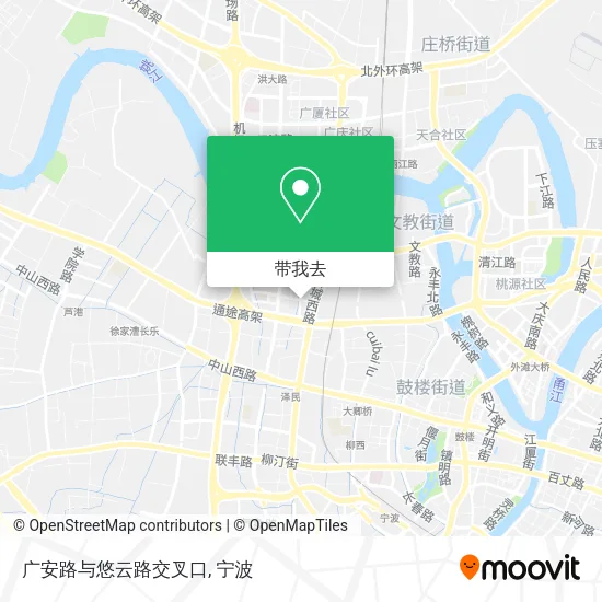 广安路与悠云路交叉口地图