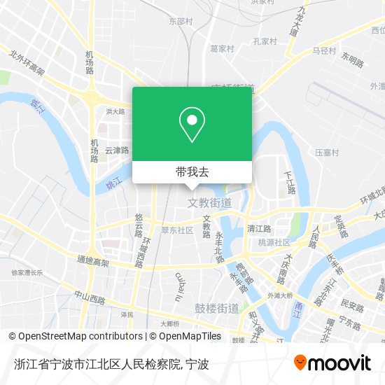 浙江省宁波市江北区人民检察院地图