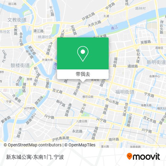 新东城公寓-东南1门地图