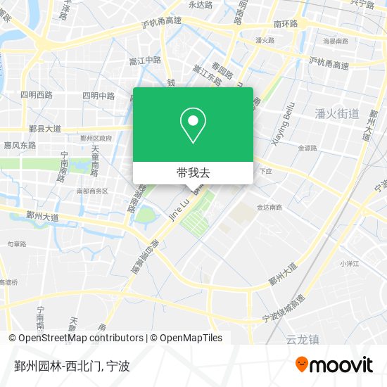 鄞州园林-西北门地图