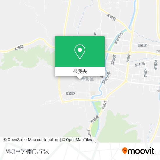 锦屏中学-南门地图