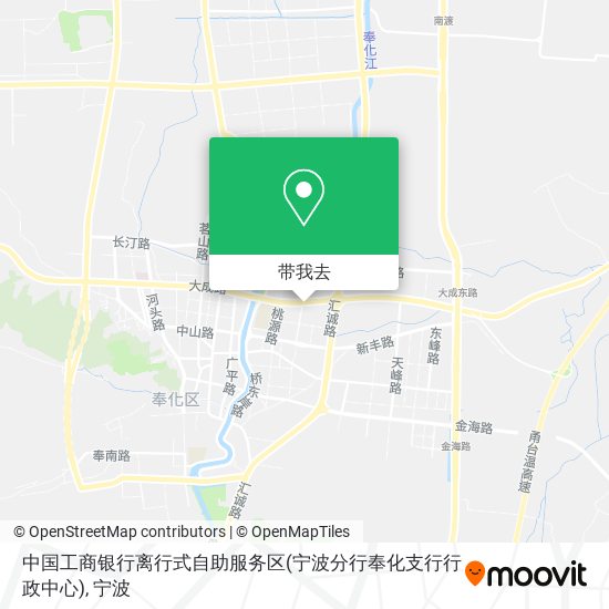 中国工商银行离行式自助服务区(宁波分行奉化支行行政中心)地图