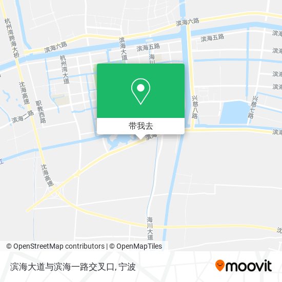 滨海大道与滨海一路交叉口地图