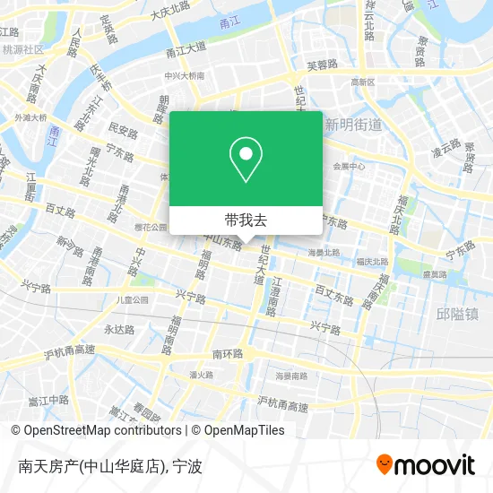 南天房产(中山华庭店)地图