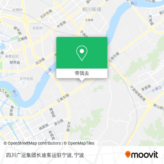 四川广运集团长途客运驻宁波地图