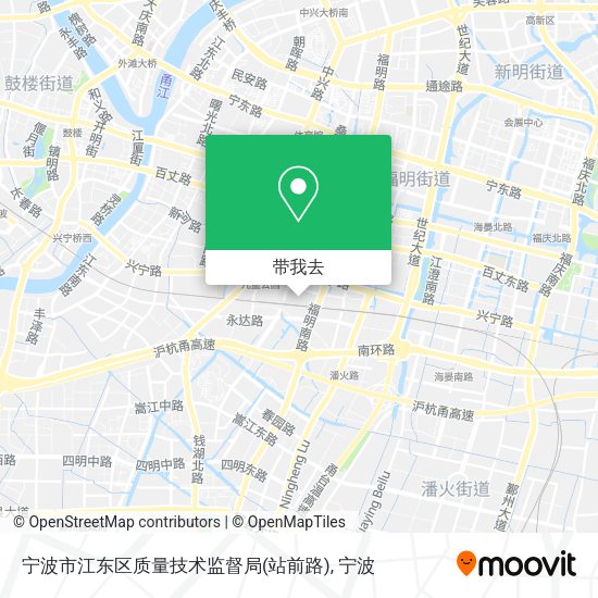 宁波市江东区质量技术监督局(站前路)地图