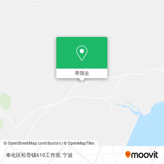 奉化区松岙镇610工作室地图