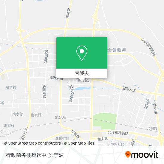 行政商务楼餐饮中心地图