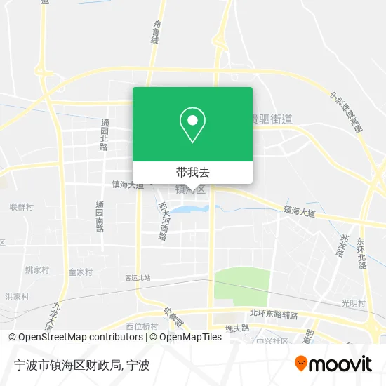 宁波市镇海区财政局地图