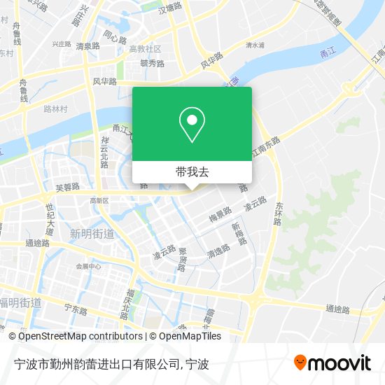 宁波市勤州韵蕾进出口有限公司地图