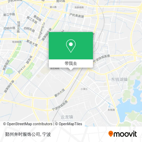 鄞州奔时服饰公司地图