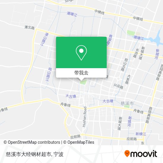 慈溪市大经钢材超市地图