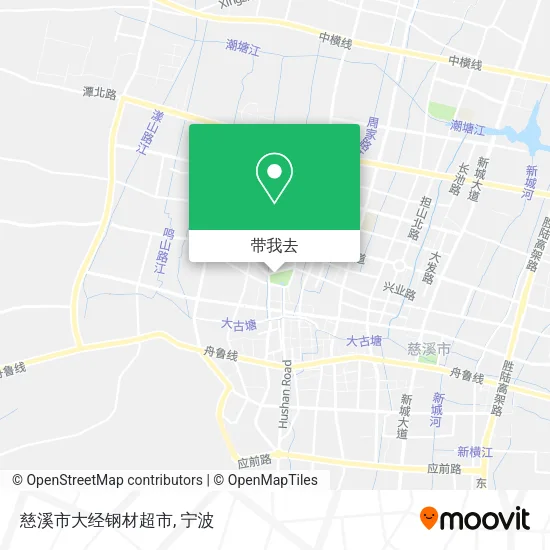 慈溪市大经钢材超市地图