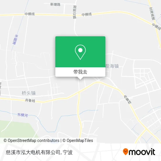 慈溪市泓大电机有限公司地图