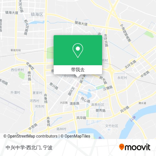中兴中学-西北门地图