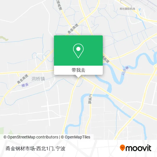 甬金钢材市场-西北1门地图