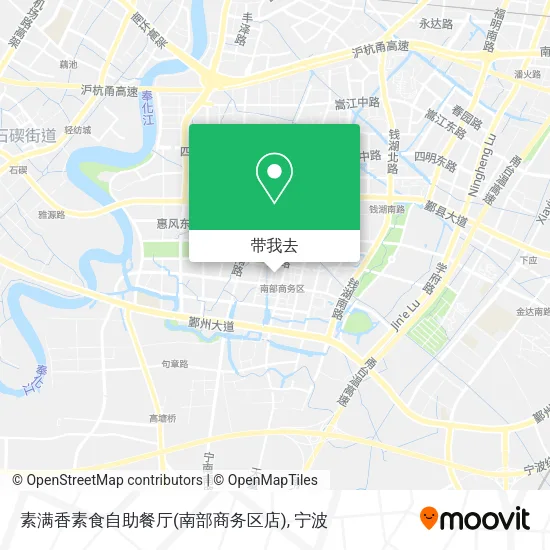 素满香素食自助餐厅(南部商务区店)地图
