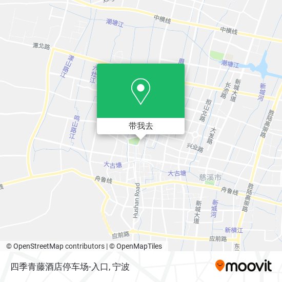 四季青藤酒店停车场-入口地图