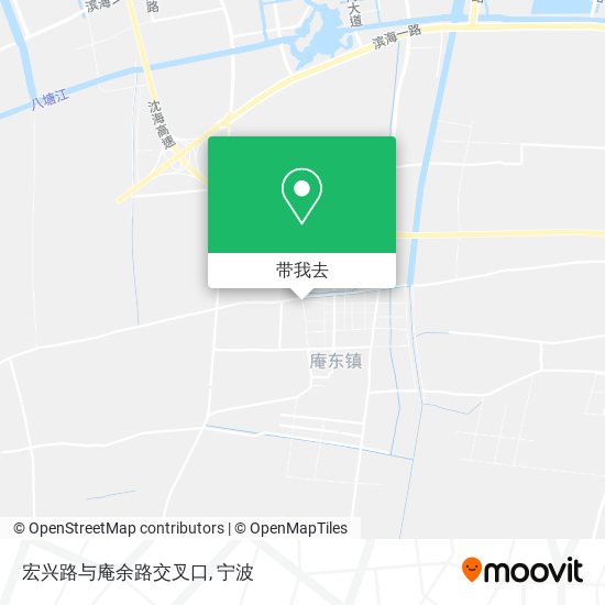 宏兴路与庵余路交叉口地图