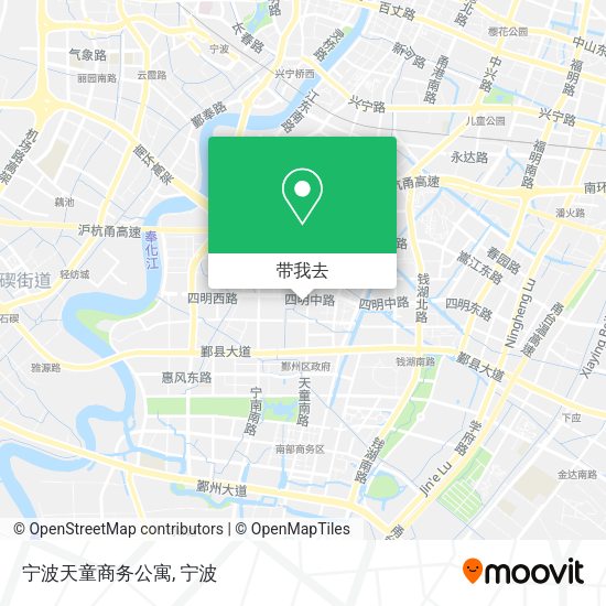 宁波天童商务公寓地图
