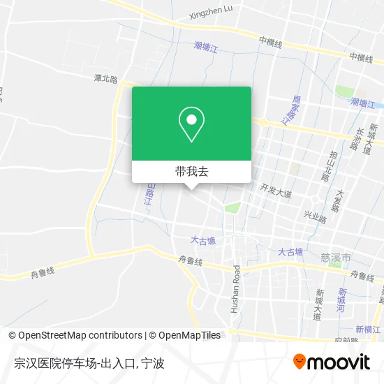 宗汉医院停车场-出入口地图