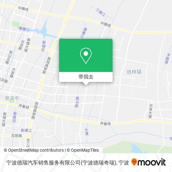 宁波德瑞汽车销售服务有限公司(宁波德瑞奇瑞)地图