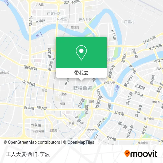 工人大厦-西门地图