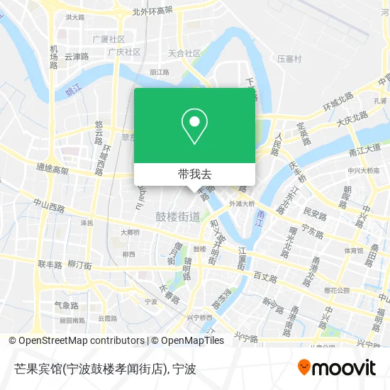 芒果宾馆(宁波鼓楼孝闻街店)地图