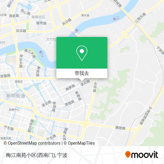 梅江南苑小区(西南门)地图