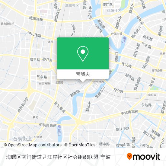 海曙区南门街道尹江岸社区社会组织联盟地图