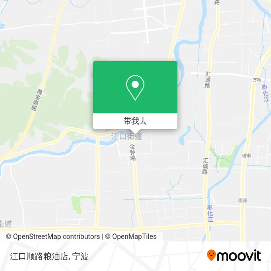 江口顺路粮油店地图