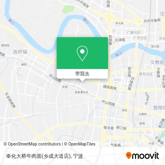 奉化大桥牛肉面(乡成大道店)地图